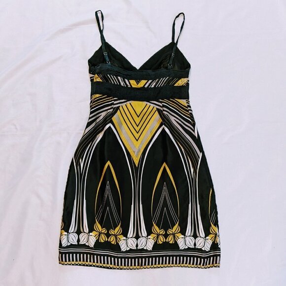 Ted Baker Y2K Style Dress Black and Gold 100% Silk Size 3 (US 8) - Picture 4 of 5